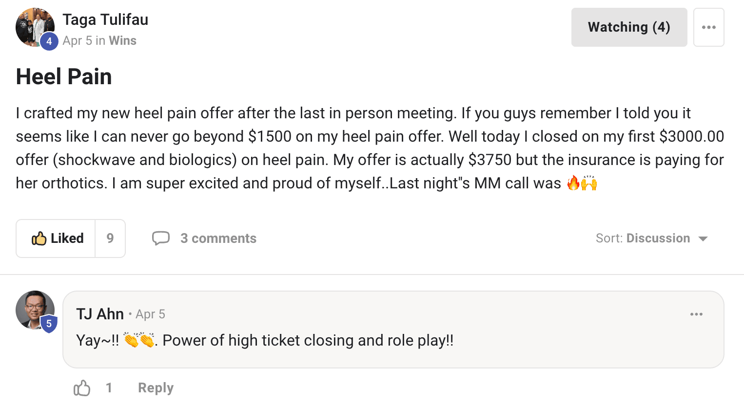 Screenshot: Taga T., A self-pay yes he never expected.